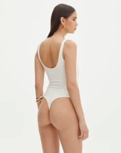 Supersoft Square Neck Bodysuit -Glassons veronika square neck bodysuit milk back tb54146pln