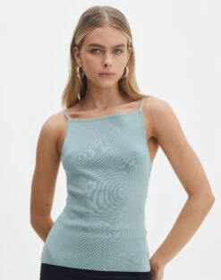 Lettuce Hem Mesh Top -Glassons violet high neck top lost pearl front kv132910vis